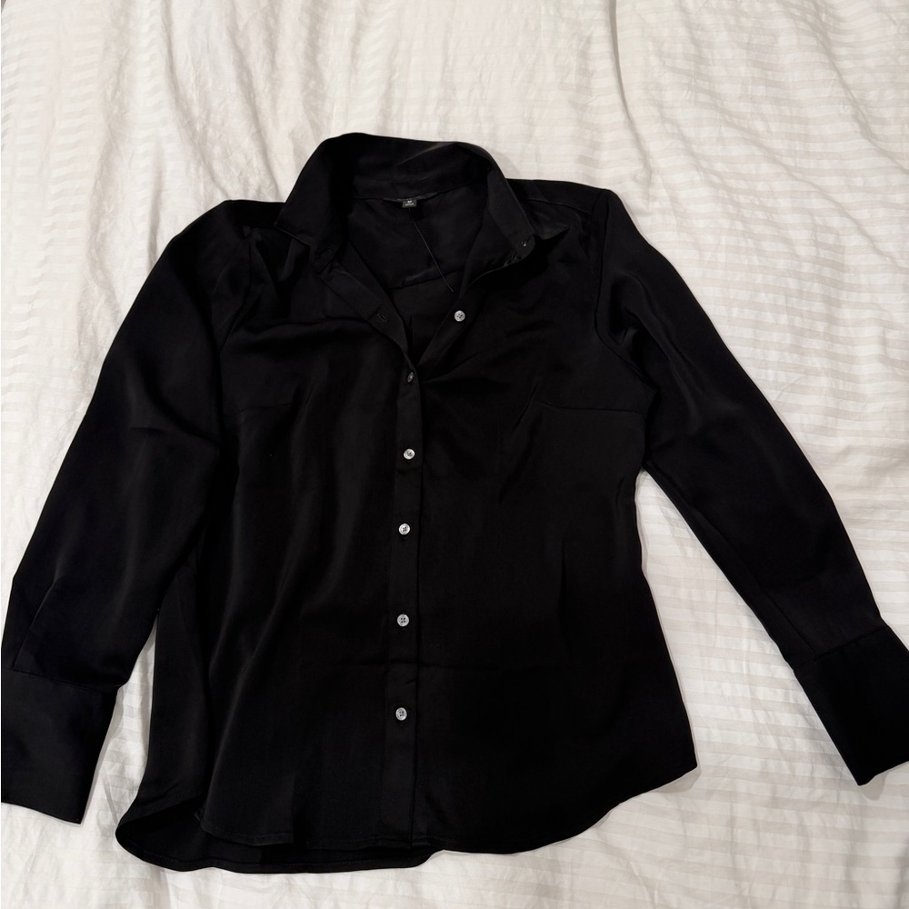Banana Republic Black Collared Shirt